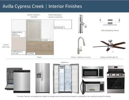 Interior Finishes at Avilla Cypress Creek, Sun City Center, FL 33573
