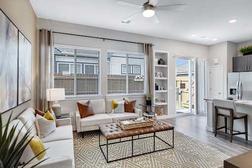 Modern Living Room at Avilla Vista Ranch, Liberty Hill, TX 78628
