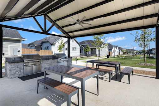 Outdoor Grill Area at Avilla Vista Ranch, Liberty Hill, TX 78628