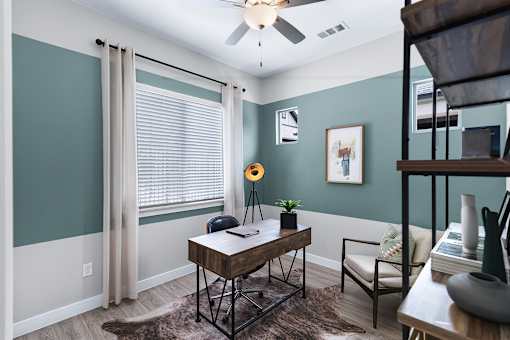 Modern Desk at Avilla Berry Creek Highlands, Georgetown, TX 78633