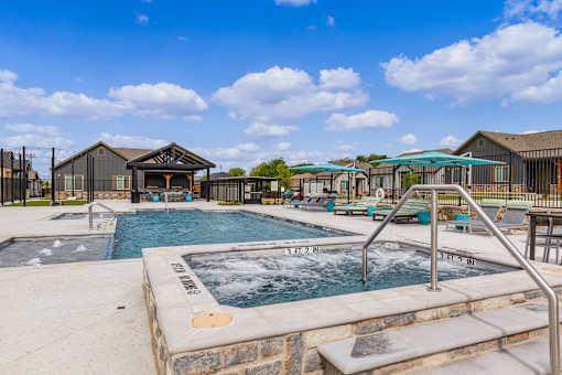 Resort Style Pool & Hot Tub at Avilla Railhead, Cleburne, TX 76033