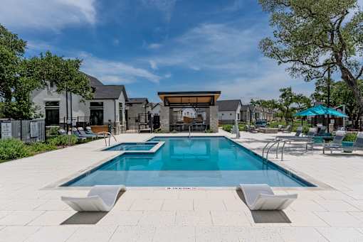 Resort-Style Pool & Hot Tub at Avilla Berry Creek Highlands, Georgetown, TX 78633