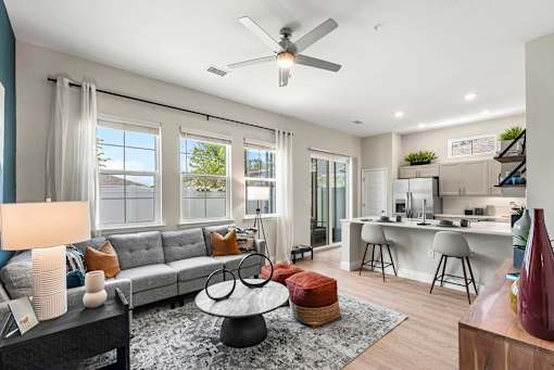 Modern Living Room at Avilla Silver Palm, Land O Lakes, 34638