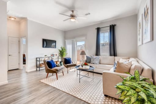 Living Room at Avilla Northside, McKinney, TX, 75071