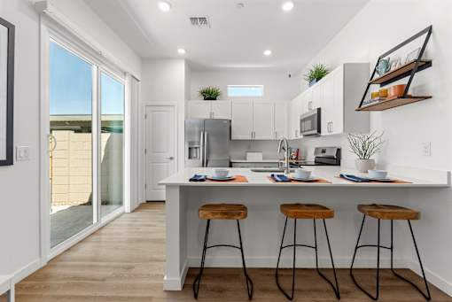 Gourmet Kitchen with Island at Avilla Palomino, Glendale, AZ 85302