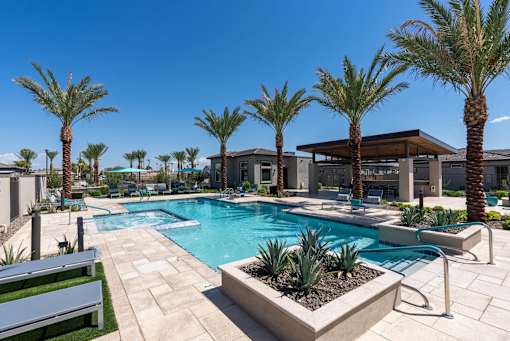 Resort-Style Pool & Hot Tub at Avilla Marigold, Buckeye, AZ 85396