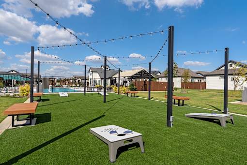 Outdoor Game Area at Avilla Railhead, Cleburne, TX 76033