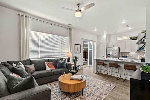 Modern Living Room at Avilla Trinity, Fort Worth, TX 76111