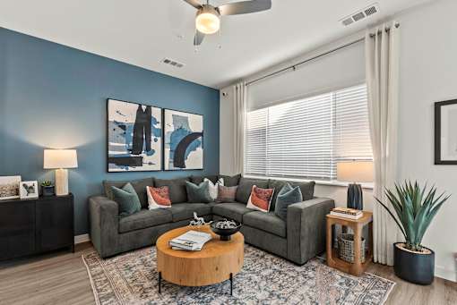 Modern Living Room at Avilla Friendship Trails, Hoschton, GA 30548