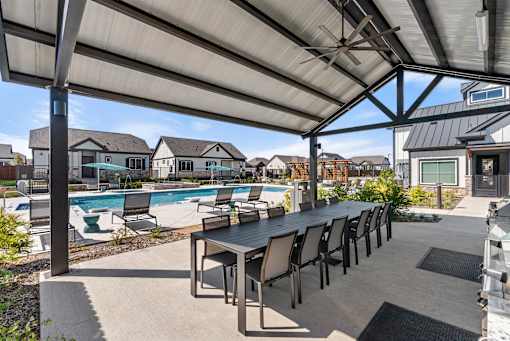 Outdoor Lounge + Grill Area at Avilla Trinity, Fort Worth, TX 76111