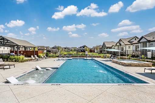 Pool with Relaxing Chairs at Avilla Trinity, Fort Worth, TX 76111