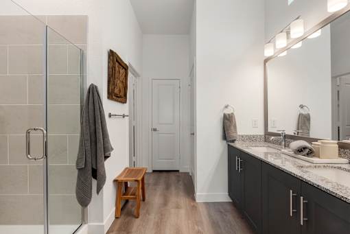 Modern Bathroom at Avilla Rio Oaks Apartments, Liberty Hill, TX 78642