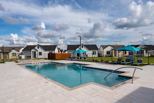 Resort-Style Pool & Hot Tub at Avilla Rio Oaks Apartments, Liberty Hill, TX 78642