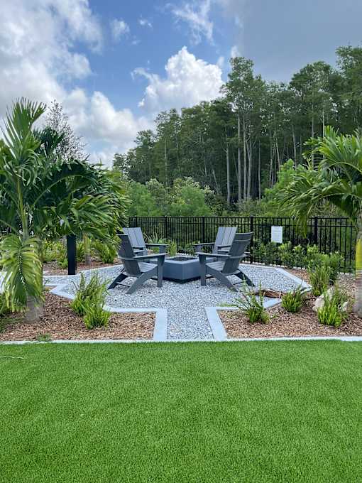 Outdoor Fire Pit at Avilla Silver Palm, Land O Lakes, FL 34638
