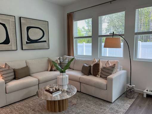 Modern Living Room at Avilla Silver Palm, Land O Lakes, 34638