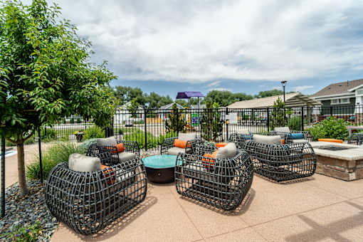 Outdoor Lounge Area at Avilla Mesa Vista, Golden, CO 80403
