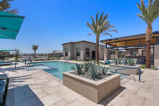 Resort-Style Pool & Hot Tub at Avilla Marigold, Buckeye, AZ 85396