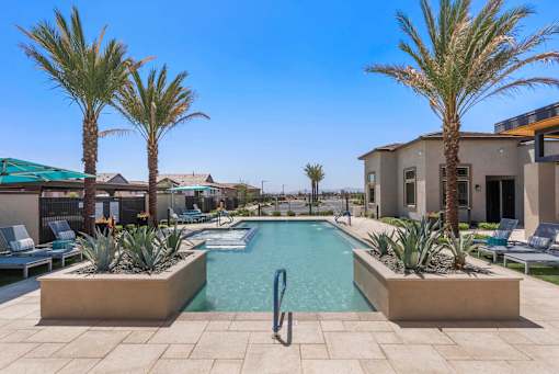 Resort-Style Pool & Hot Tub at Avilla Marigold, Buckeye, AZ 85396