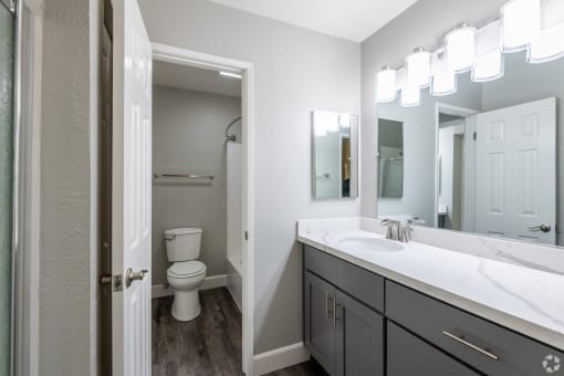 the preserve at ballantyne commons apartments bathroom with sink and toilet