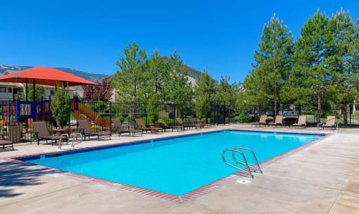 Pool at Sharlands Terrace Apartments, Nevada