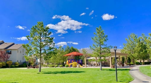 Courtyard at Sharlands Terrace Apartments, Reno, NV
