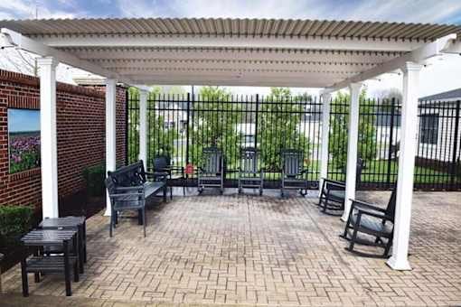 Courtyard With Ample Sitting at Spring Arbor of Fredericksburg, Fredericksburg, 22407