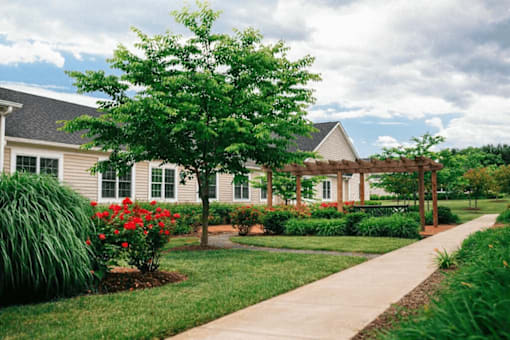 Green Walking Path at Spring Arbor Senior Living, Spring Arbor of Winchester, Virginia, 22603-3969