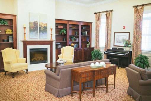 Living Room Remodel With Fireplace at Spring Arbor of Winchester, Virginia