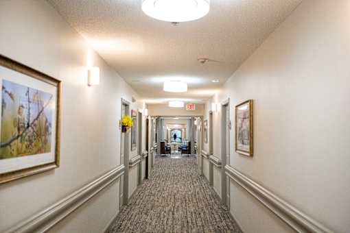Long Hallway at Spring Arbor of Wilson, North Carolina, 27893-2873