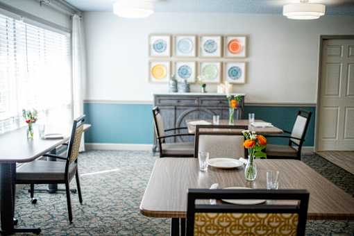 Dining And Living Area at Spring Arbor of Wilson, Wilson, NC 27893-2873