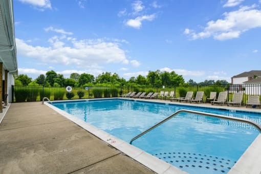 Swimming pool with beautiful nature and scenery at The Reserves of Thomas Glen, Shepherdsville, KY, 40165