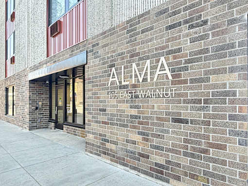 The Alma building is located at 105 East Walnut.