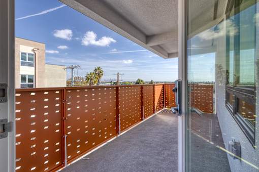 Private balcony in every apartment home