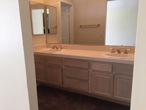 Double sinks master bathroom