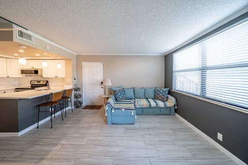 Living And Kitchen at Bella Lago Vista, West Palm Beach