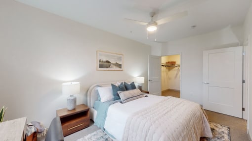 Comfortable Bedroom at Current812, Clarksville, IN