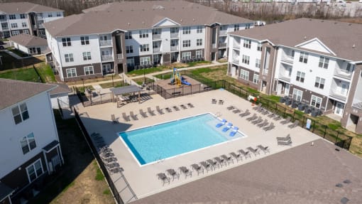 Resort-Style Pool View at The Slate, Jeffersonville,47130