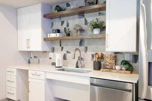 Clubhouse Kitchen at Allure Apartments