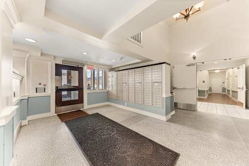 A large, empty room with a black mat on the floor at 206 Flats Apartments, Washington, 99201