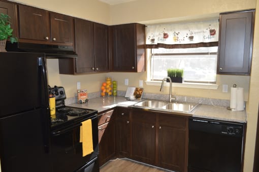 Kitchen at Overton Park Apartments, Dallas, TX, 75216