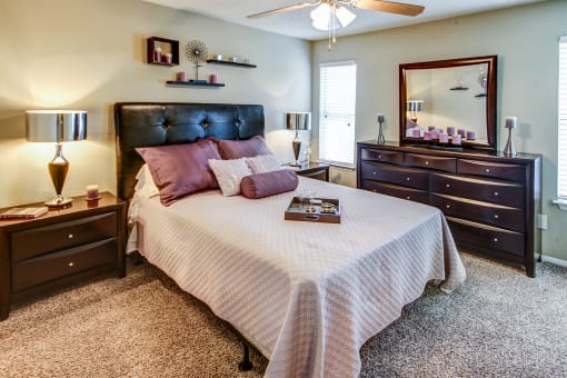 Bedroom in floor plan one  at Highland Park, Texas