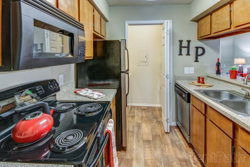 Kitchen on floor plan two  at Highland Park, Texas, 76132