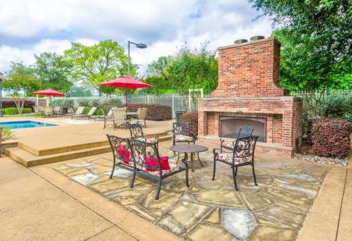 Outdoor sitting area  at Highland Park, Fort Worth, 76132