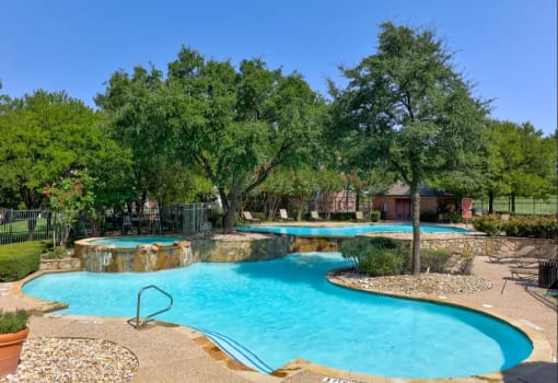 Pool View  at Seven Oaks Apts, Garland, Texas