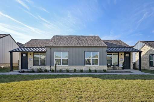 Building exterior of parcHAUS  at Celina Parkway rental homes in Celina, a spacious alternative to traditional apartments.