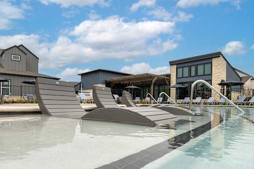 Pool Lounge Chairs at parcHAUS at Celina Parkway, Celina, TX, 75009