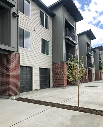 Attached Garages at Foothill Lofts Apartments & Townhomes, Logan, 84341