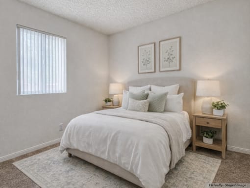 Primary Bedroom with Bed at Peppertree
