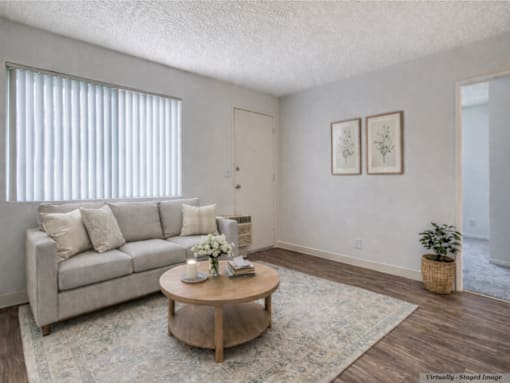 Living Room with Couch at Peppertree
