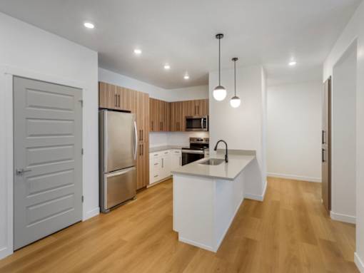 Amara Kitchen with Island at Amara Apartments,Midvale,UT,84047